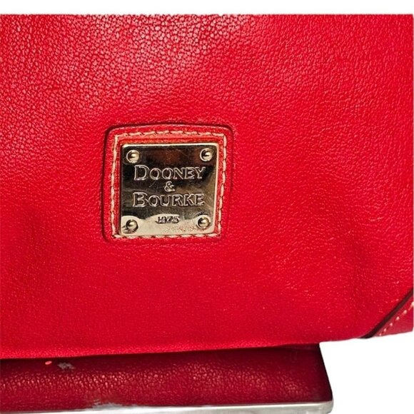 Dooney & Bourke Red Leather Shoulder Bag - Picture 2 of 5